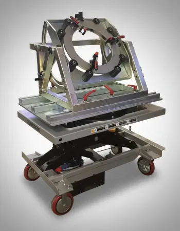 Mobile impact test stand — for vests and helmets.webp